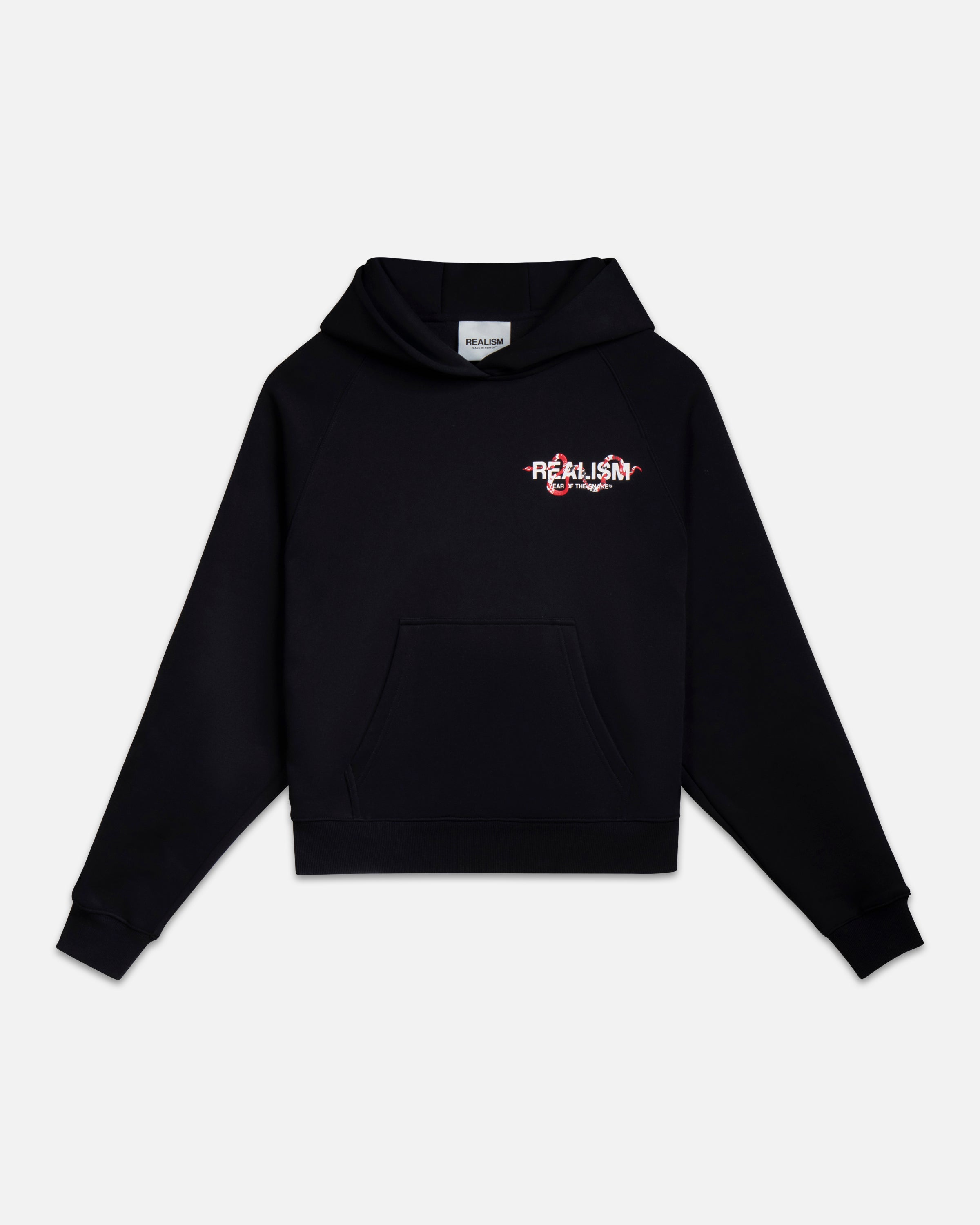 トップス IDEASWAM Snake Logo Hoodie SNAKE LOGO HOODIE BLACK – Realism