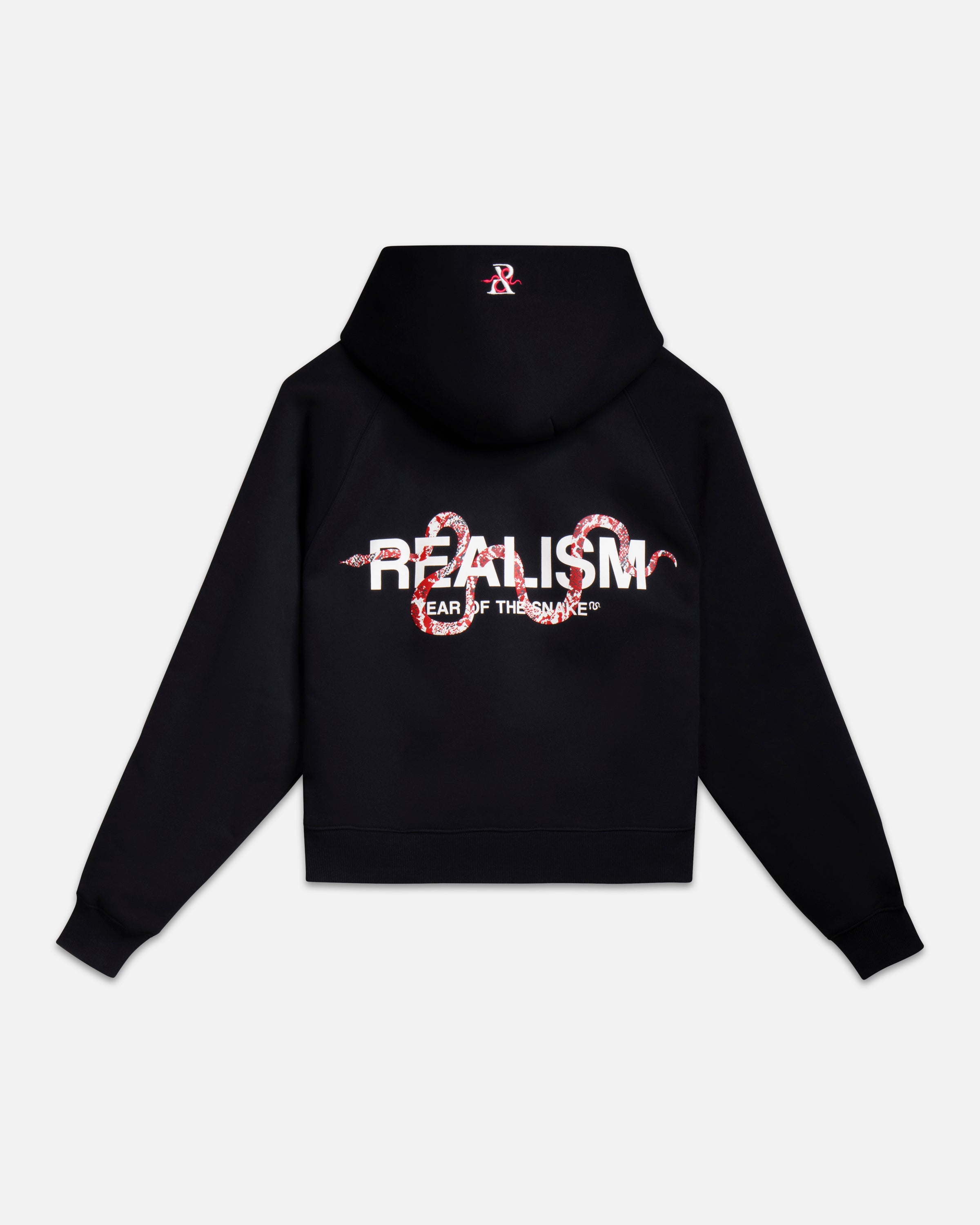 SNAKE LOGO HOODIE BLACK – Realism