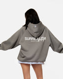 SURREAL LOGO HOODIE COOL GREY