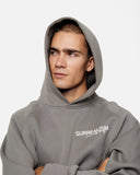 SURREAL LOGO HOODIE COOL GREY