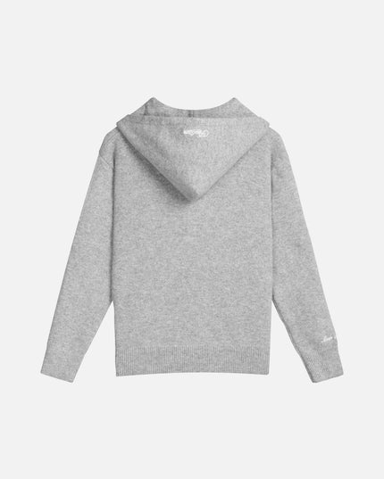 RADIANT KNIT HOODIE GREY MARLE