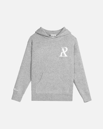 RADIANT KNIT HOODIE GREY MARLE