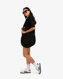 MORA QUILTED CROSSBODY BAG BLACK