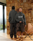 ELITE HALF ZIP SWEATER ASPHALT
