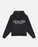 GLIMMER LOGO ZIP HOODIE BLACK
