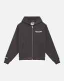 HEAVEN LOGO ZIP HOODIE ASPHALT