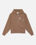 HORSE PATCH ZIP HOODIE EARTH